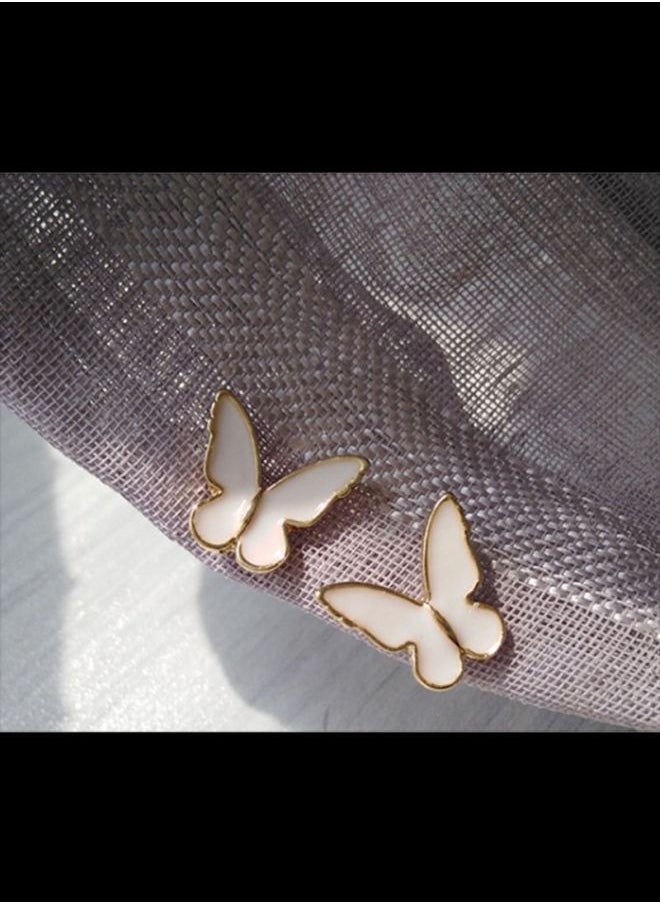 NIBEMINENT - Butterfly Design Stud Earrings - Image 1