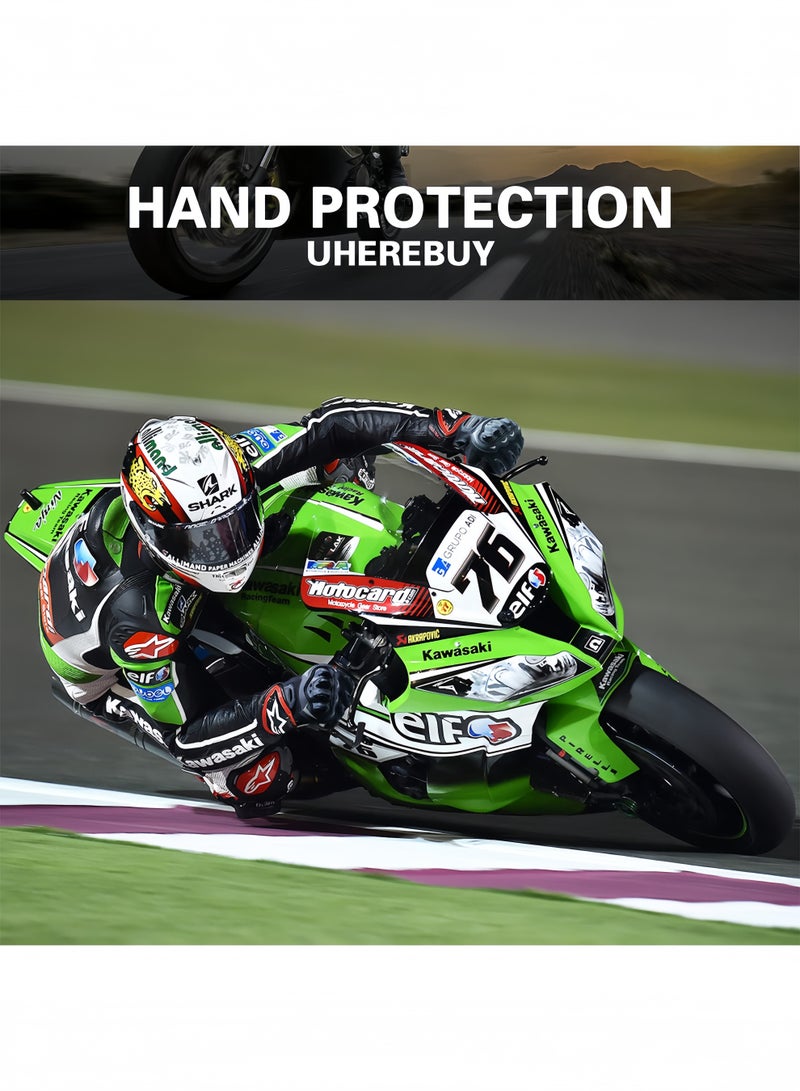 UANIQ Motorcycle Gloves Full Finger Touch Screen Hard Knuckle Protection Racing Riding Gloves for Off Road Desert Motocross Delivery Commuting Tactical Training Men Black - Image 5