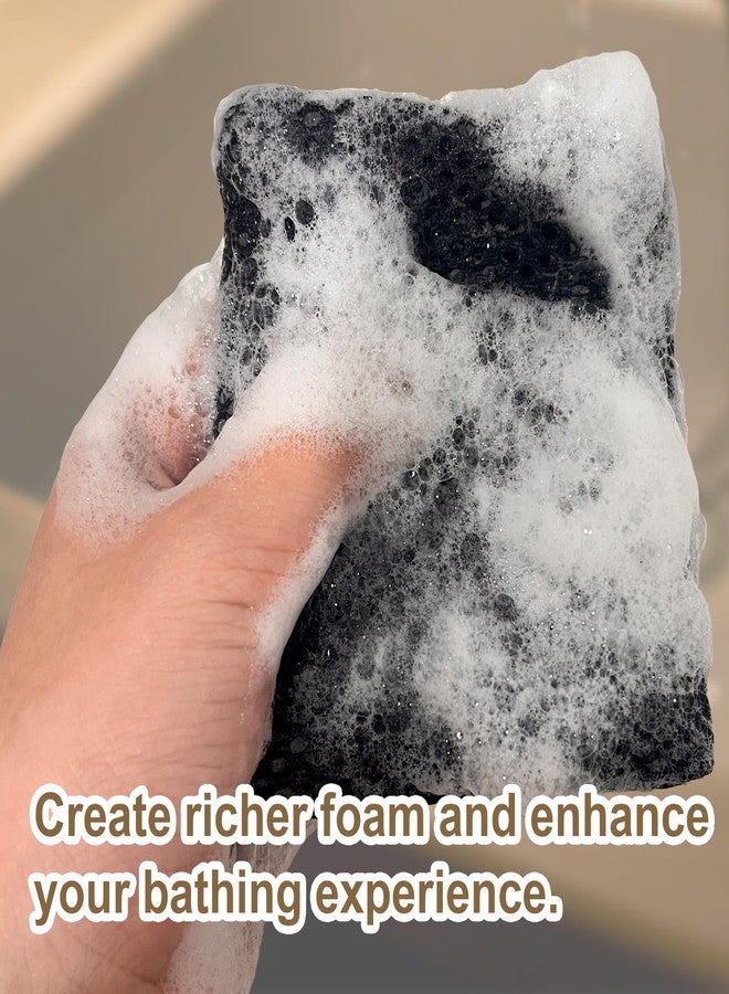 Beiskll 2 Pack Soap Bag Deep and Gentle Exfoliating,Bar Soap Pouch Saver Pocket,Body Scrubber Shower Sponge Bath Loofah (Black) - Image 5
