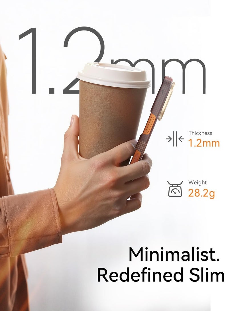 RAPTIC Aramid Skin for iPhone 17 Pro MAX Case [MagSafe] Ultra Slim 1500D Aramid Fiber cover - Sky - Image 4