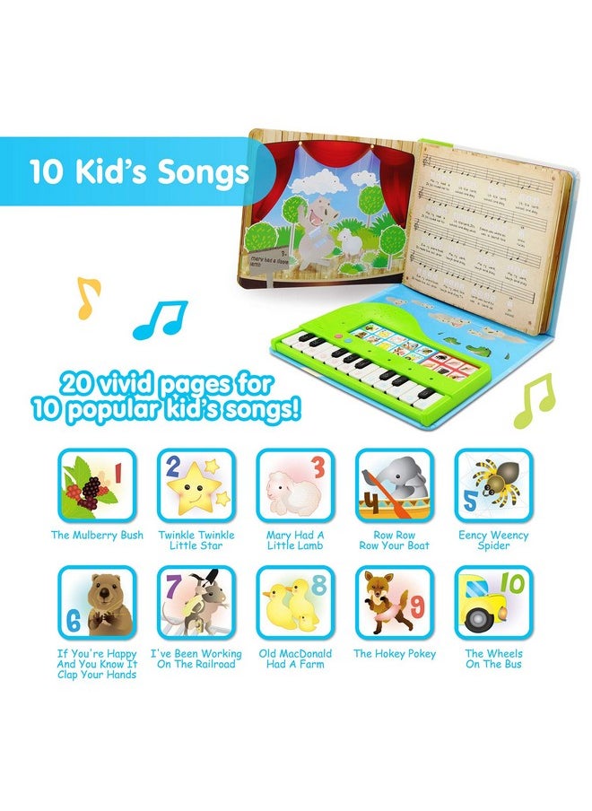 BEST LEARNING - My First Piano Book Educational Musical Toy For Toddlers Kids Ages 35 Years Ideal 3 4 Year Old Boy Or Girl Birthday Gift Present - Image 1