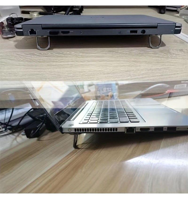 Portable Mini Laptop Cooling System Adjustable Height Folding Base 2 Pack - Image 3