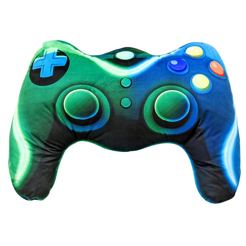Meeting Story Meeting Story Game Controller Shaped Plush Throw Pillow Cushion for Boys and Girls Gamer Room Decoration for Sofa CouchComputer ChairBed Gifts for Teen Boys Gaming Toy Pillow Blue Green Large 