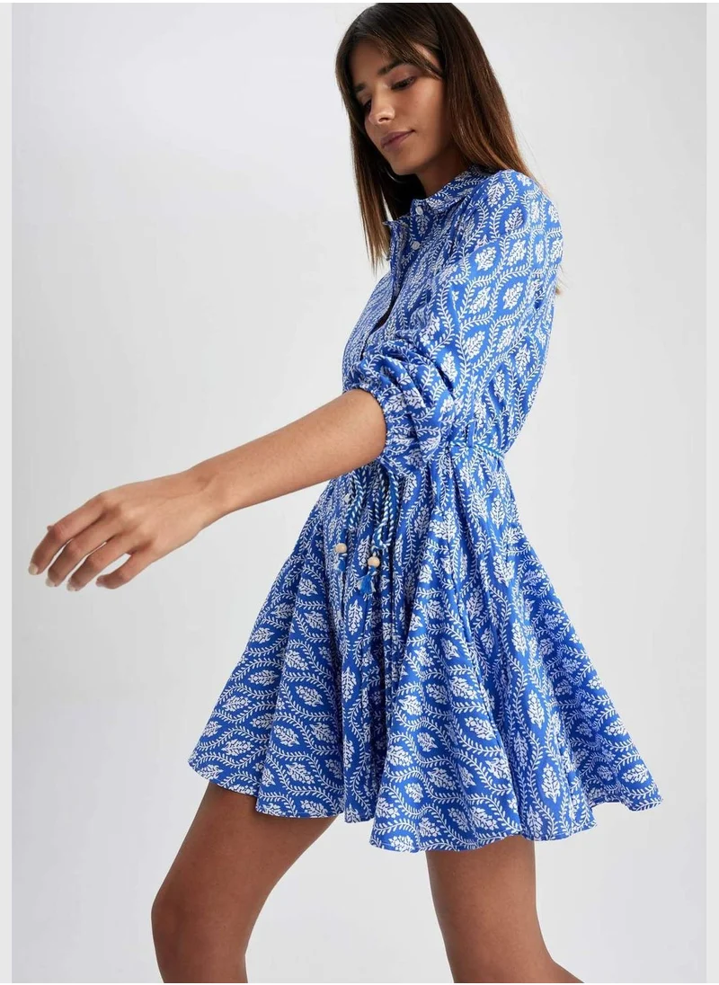 DeFacto Woman Long Sleeve Woven Dress