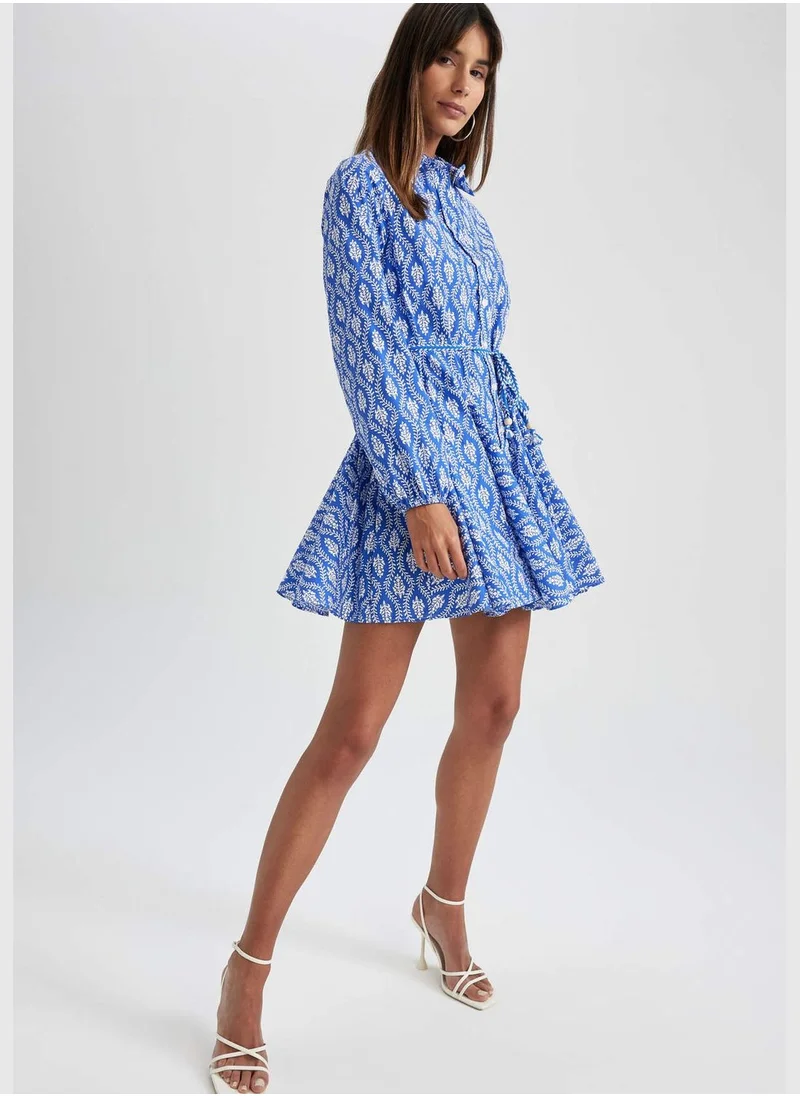 DeFacto Woman Long Sleeve Woven Dress