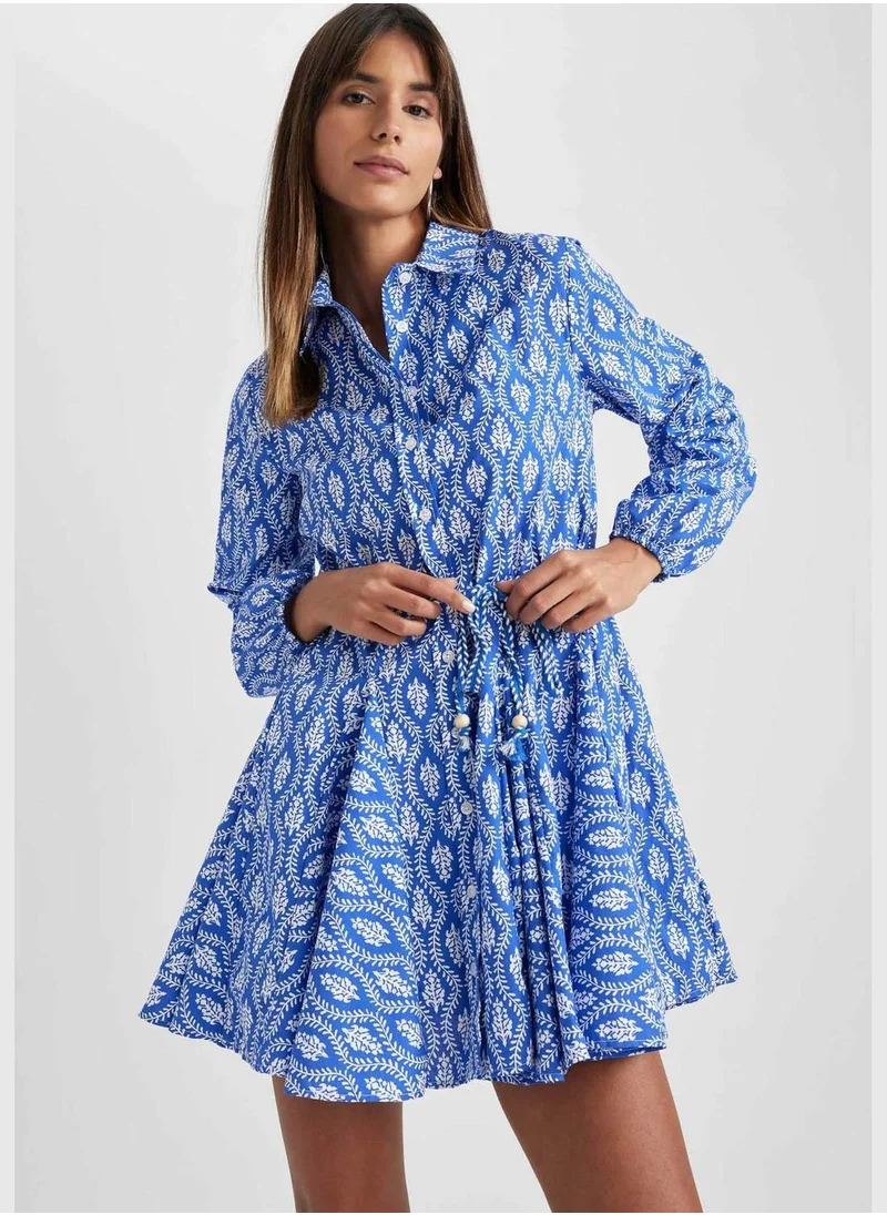 DeFacto Woman Long Sleeve Woven Dress