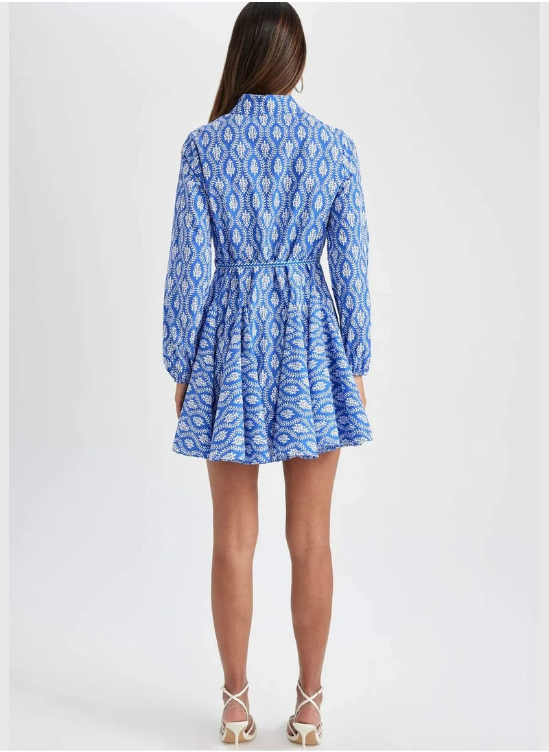 DeFacto Woman Long Sleeve Woven Dress