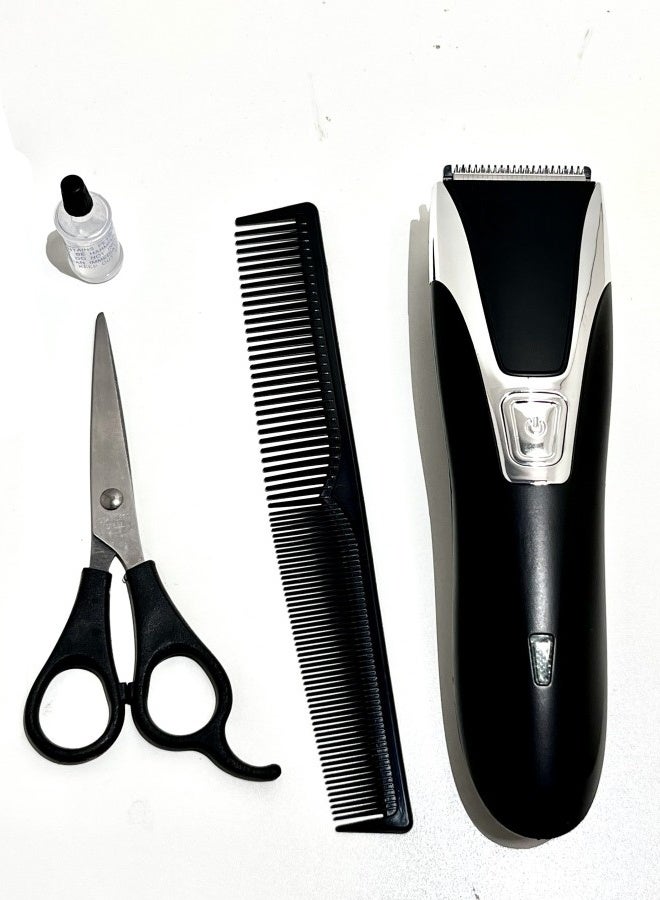 كادي ون ماكينة قص الشعر الرجالية  خفيفة الوزن منخفضة الضوضاء مقاومة للماء و مزودة ببطارية 600 ملي امبيرتأتي مع مقص و مشط و رأسين حلاقة قابل للتعديل لقص وتشذيب وتحديد الشعر - Image 2