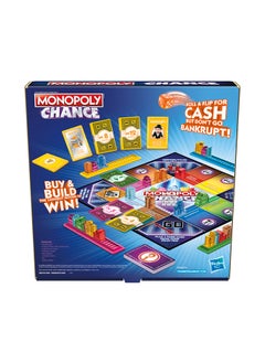 Monopoly Chance Board Game - Fast-Paced, Family Fun, Risk-Taking Board Game for Kids and Adults, Strategic Property Buying, 20-Minute Gameplay, Skyline Building, Ages 8+, 2-4 players  - Image 3