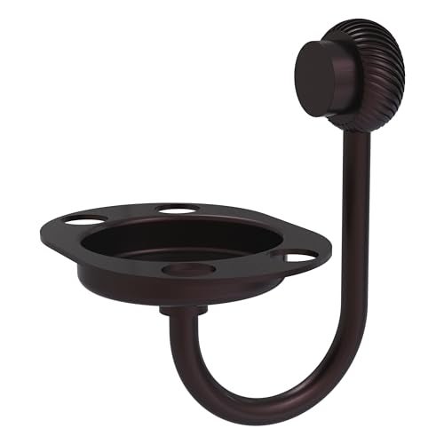 Allied Brass 426T-ABZ Venus Collection Tumbler and Toothbrush Holder with Twisted Accents, Antique Bronze - Image 1