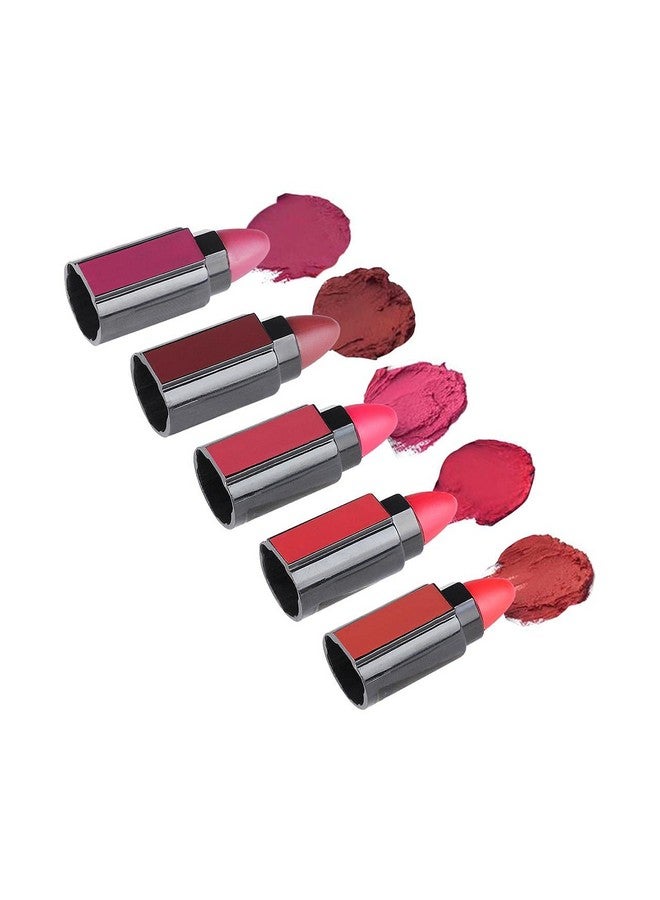 Glowhouse Combo Of 5 In 1 Lightweight Lipstick Glossy Finish Multicolor - Image 3