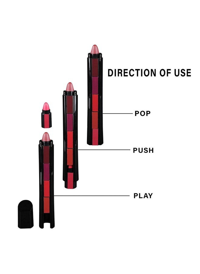 Glowhouse Combo Of 5 In 1 Lightweight Lipstick Glossy Finish Multicolor - Image 2