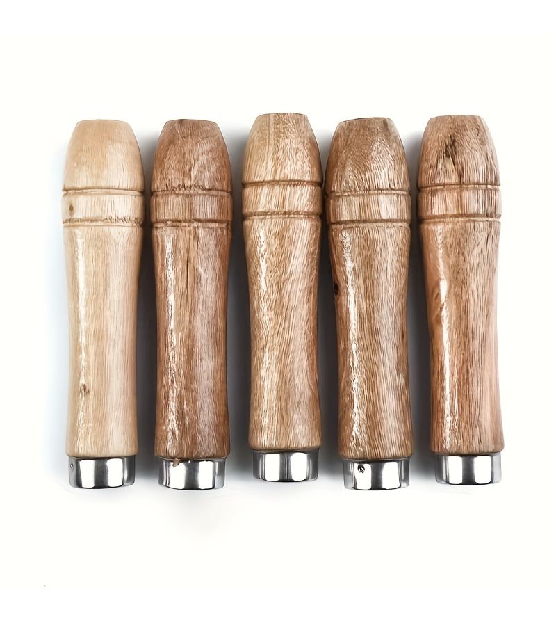 10 Pieces 3.54 Inch Wooden File Handles Solid Wood With Rust Resistant Metal Ferrules Comfortable Grip Standard Fit For Most Files Ideal For Woodworking Polishing And Craft Tools For Workshops And DIYers - Image 5