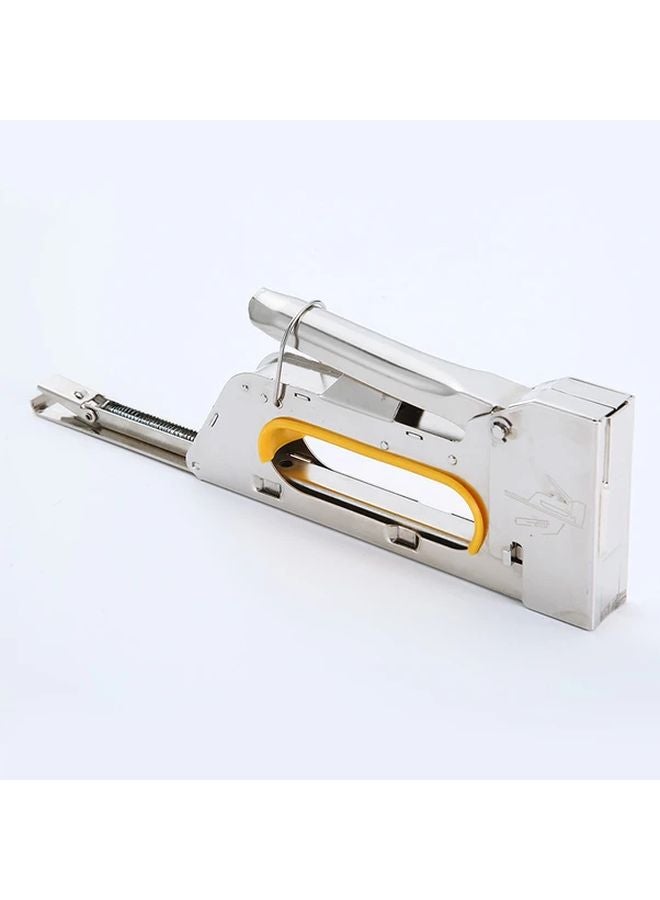 Silvery 3 In 1 Heavy Duty Staple Gun Manual Nail Gun For DIY Home Furniture Wood Frame - Image 1