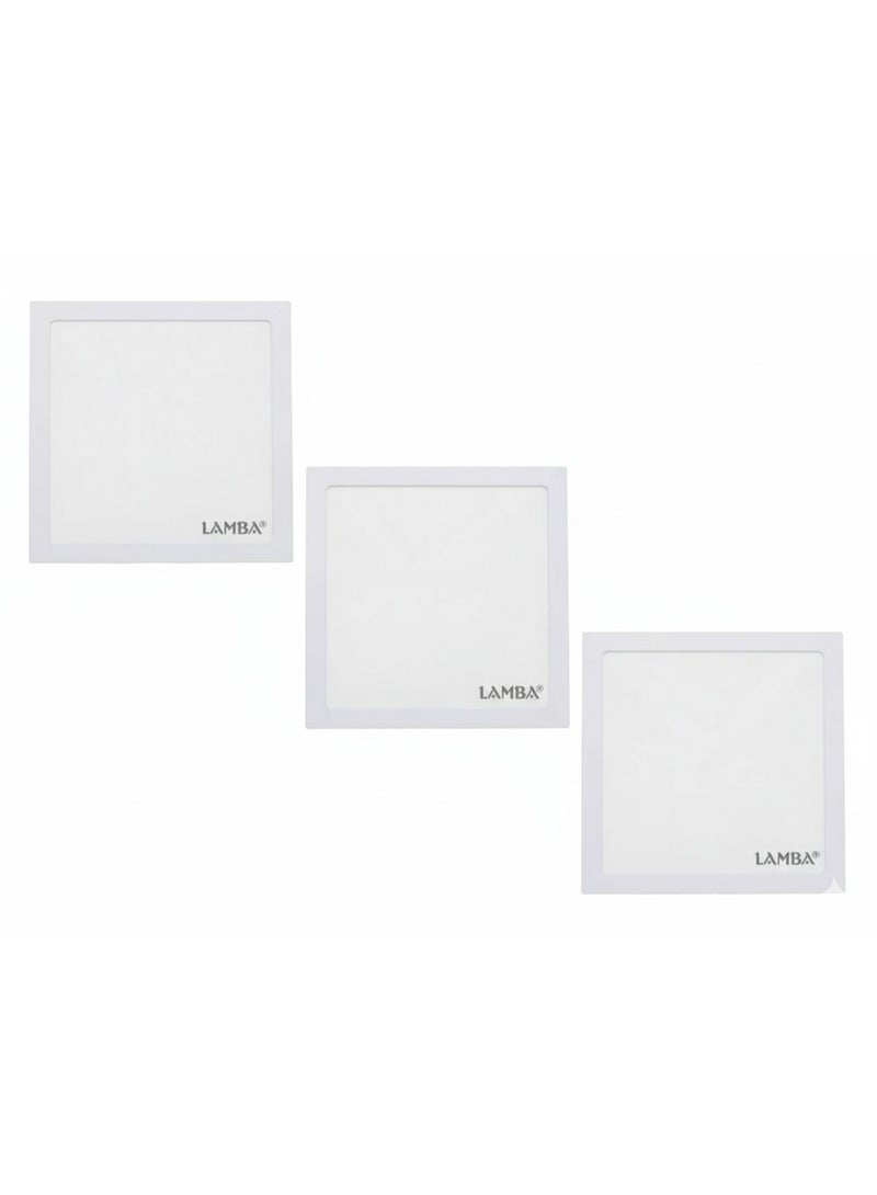 لمبة مجموعة كشافات ليد داخلية بانل مربع 24 وات RSA 24W العمرالأفتراضي 30,000 ساعة ،بضوء ساطع 3 قطع,ابيض - Image 1