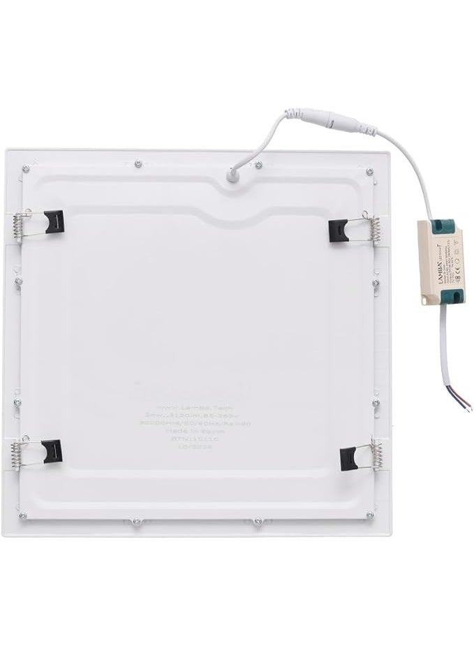 لمبة مجموعة كشافات ليد داخلية بانل مربع 24 وات RSA 24W العمرالأفتراضي 30,000 ساعة ،بضوء ساطع 3 قطع,ابيض - Image 5