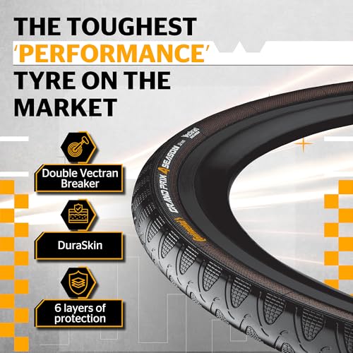 Continental Grand Prix 4-Season Bicycle Tire (700x23, Wire Beaded, Black) - Image 2