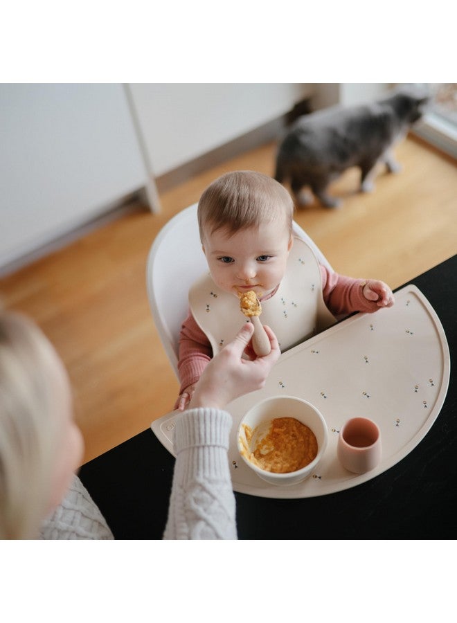 mushie Silicone Baby Bib | Adjustable Fit Waterproof Bibs (Bees) - Image 4