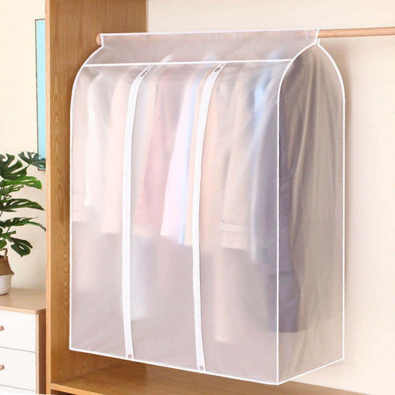 Garment Clothes Cover Protector Hanging Garment Storage Bag Translucent Waterproof Hanging Storage Bag for Wardrobe with Full Zipper - Image 2