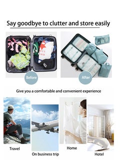 Generic 11 Set Packing Cubes for Suitcases, Travel Essentials for Carry on, Luggage Organizer Bags Set for Travel Accessories , Navy blue  - Image 3