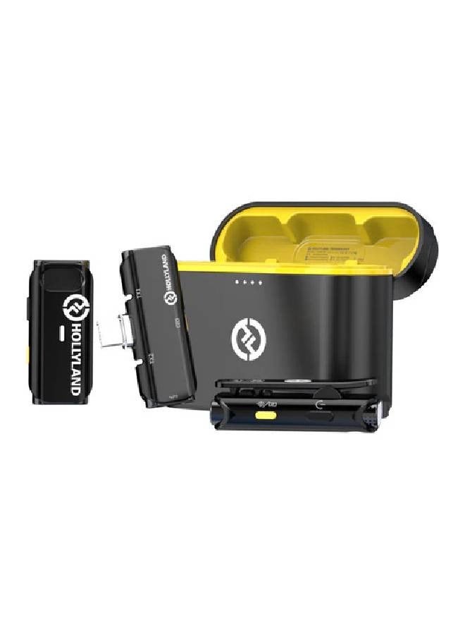 هولي لاند Hollyland LARK C1 DUO ميكروفون لاسلكي لشخصين إصدار USB-C - أسود - Image 1