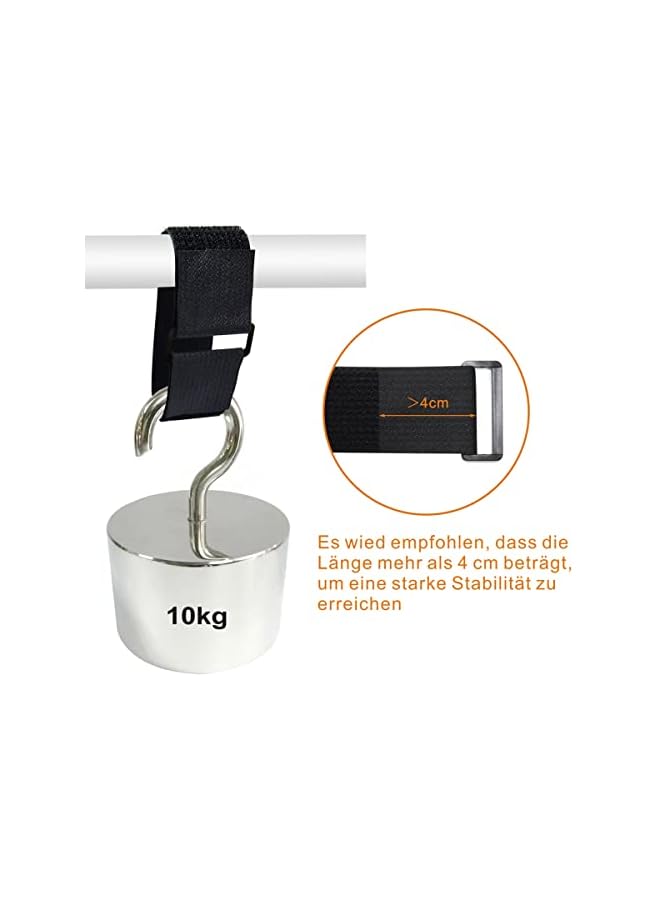 PROMASS Adjustable Straps with Buckle for Cable,Heavy Duty Reusable Ties Hook and Loop Tape for Car  - Image 5