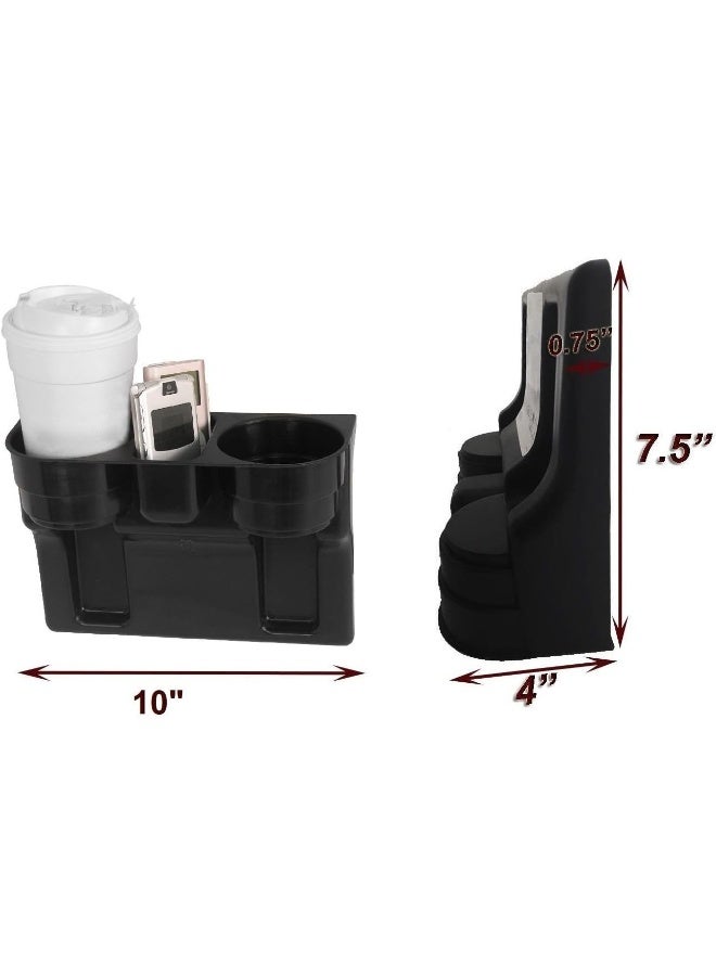 Custom Accessories حامل أكواب مقعد ويدج أسود 91125 من أكسسوارات مخصصة - Image 2