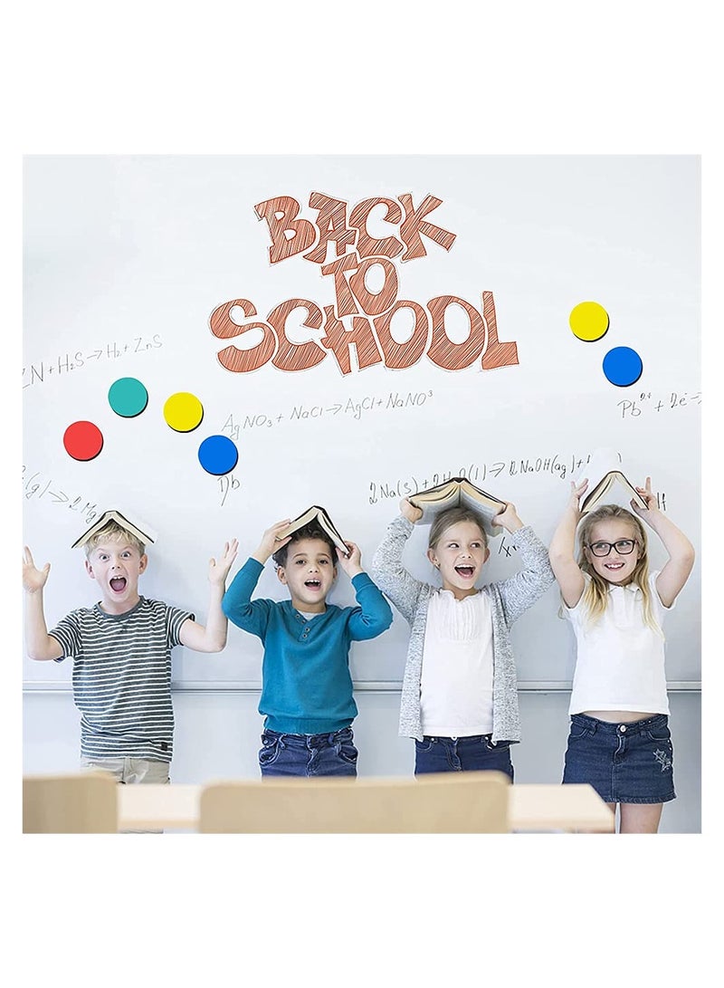 48 Pack Round Whiteboard Eraser Magnetic Whiteboard Dry Erase Erasers Chalkboard Cleaner Wiper for Kids and Classroom Teacher Supplies Home and Office