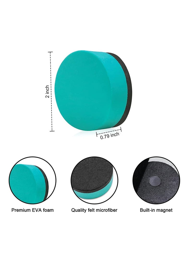 48 Pack Round Whiteboard Eraser Magnetic Whiteboard Dry Erase Erasers Chalkboard Cleaner Wiper for Kids and Classroom Teacher Supplies Home and Office