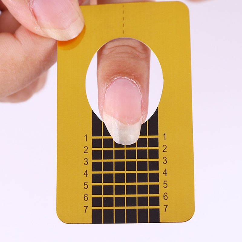 1Roll of Nail DIY Tool Nail Extension Guide Sticker Nail Art Manicure Tool for Women (Golden) - Image 4