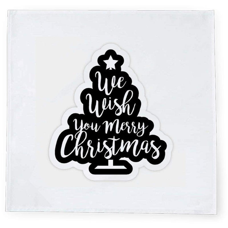 Khakee مناديل طاولة حرير تفطة بموضوع عيد الميلاد 6 قطع 10x10 لتزيين عيد الميلاد زينة عيد الميلاد هدية عيد الميلاد npxmas241P - Image 2