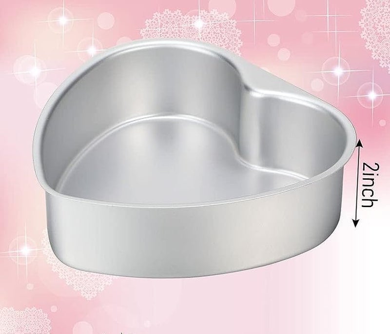 Rinkle Trendz Aluminium Heart Cake Mould Cake Pan Cake Tin 9 Inches for Baking 1 kg Cake for Oven - Image 3