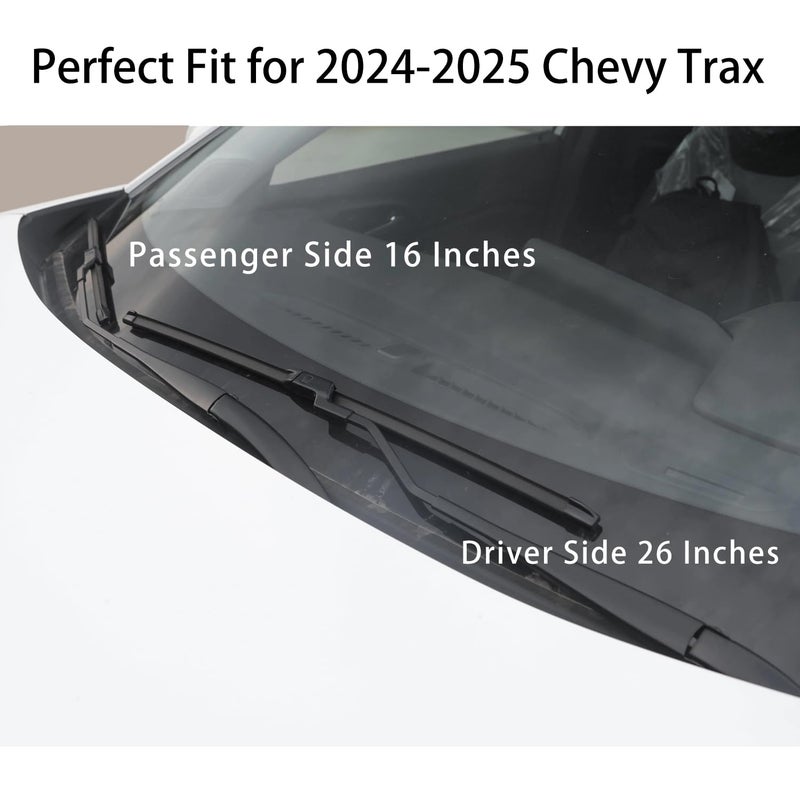 WINNERS Windshield Wiper Blades Set for 2024-2025 Chevy Trax - Driver and Passenger Side Replacement - Image 2