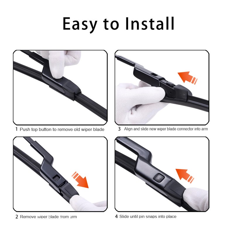 WINNERS Windshield Wiper Blades Set for 2024-2025 Chevy Trax - Driver and Passenger Side Replacement - Image 3