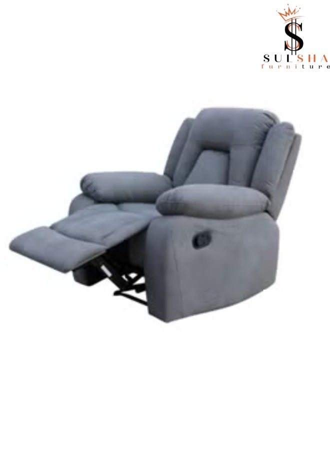 SULSHA Modern Style Ideal Design Dawson Relaxing Recliner Single Living Room Sofa For The Perfect Stylish Home Grey  - Image 3