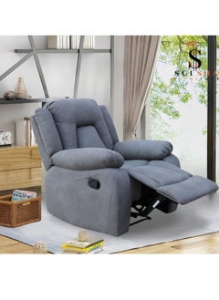 SULSHA Modern Style Ideal Design Dawson Relaxing Recliner Single Living Room Sofa For The Perfect Stylish Home Grey  - Image 1
