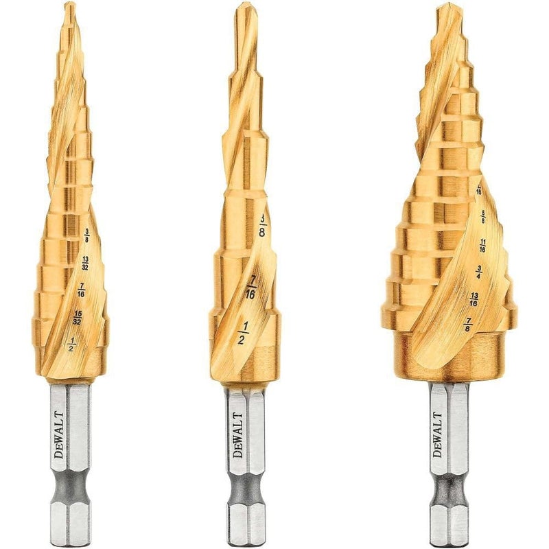 DEWALT DEWALT Step Drill Bit Set, 3-Piece (DWA1790IR)  - Image 5