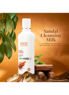 VLCC Sandal Cleansing Milk - 100Ml - Deep Cleanses & Soothes Skin. With Sandal, Ashwagandha, Fenugreek & Indian Berberry Extracts, Almond And Olive Oils.  - Image 3