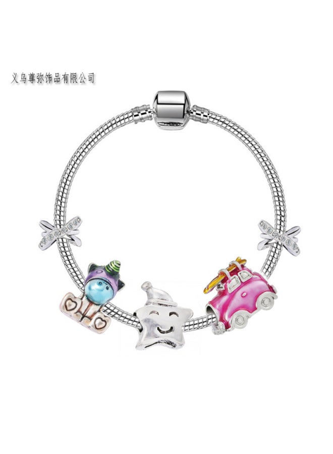 New Cartoon Color Unicorn Rv Beads Diy Stars Children Bracelet Direct