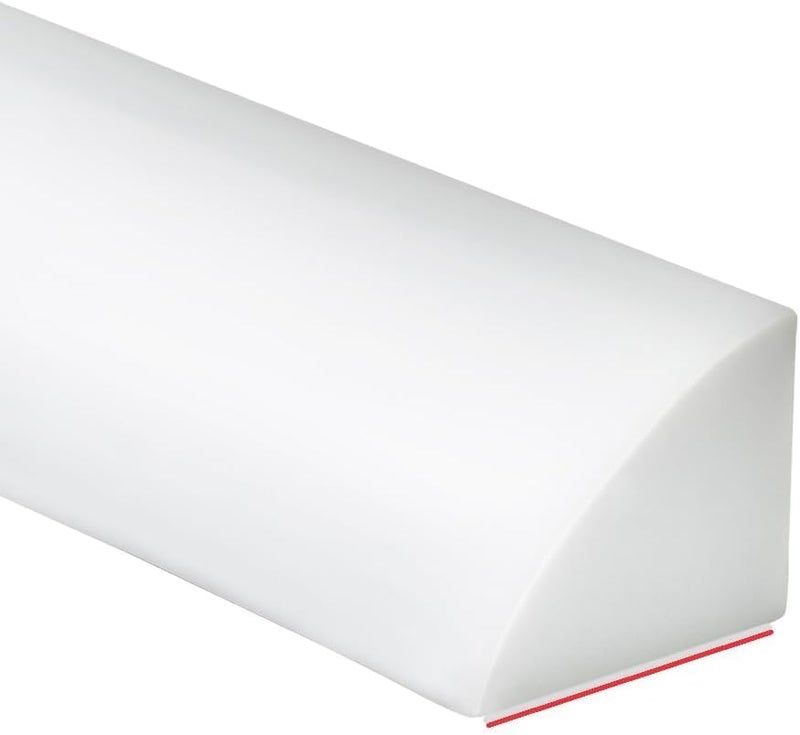Duzzy 59 Inch Flexible Quarter Round Molding, Silicone Rubber Peel and Stick Shower Water Barrier Suitable for the Shower Corner or Kitchen Countertop Sink and Cooktop - Image 1