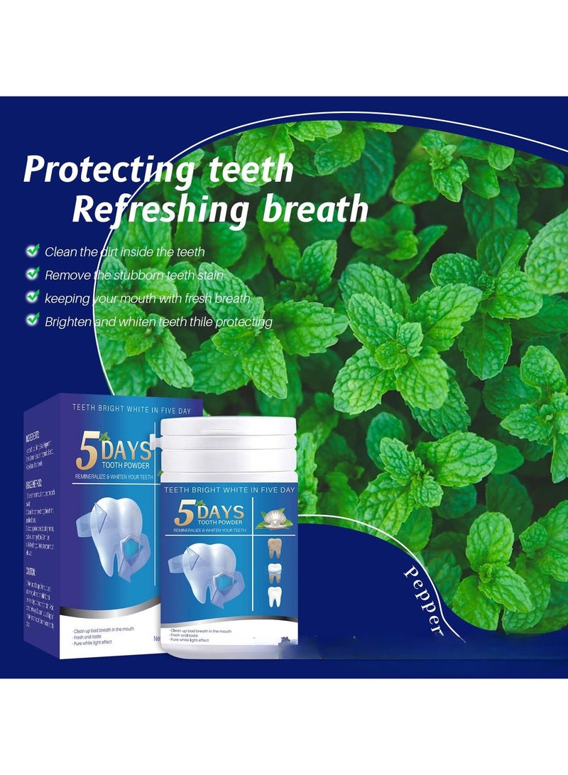 أوريتي 1pc مسحوق تبييض الأسنان ، مسحوق تنظيف الأسنان عميق ، الشاي ، القهوة ، النبيذ  مزيل البقع ، تنظيف البلاك ، معطر التنفس ، مسحوق تنظيف الأسنان للحياة اليومية - Image 5