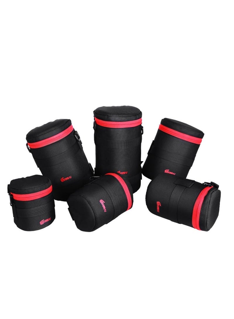 EIRMAI EMB-L2060 Model Eirmai lens bag for 100mm lenses with dual safety locks. Made of nylon in black. - Image 2