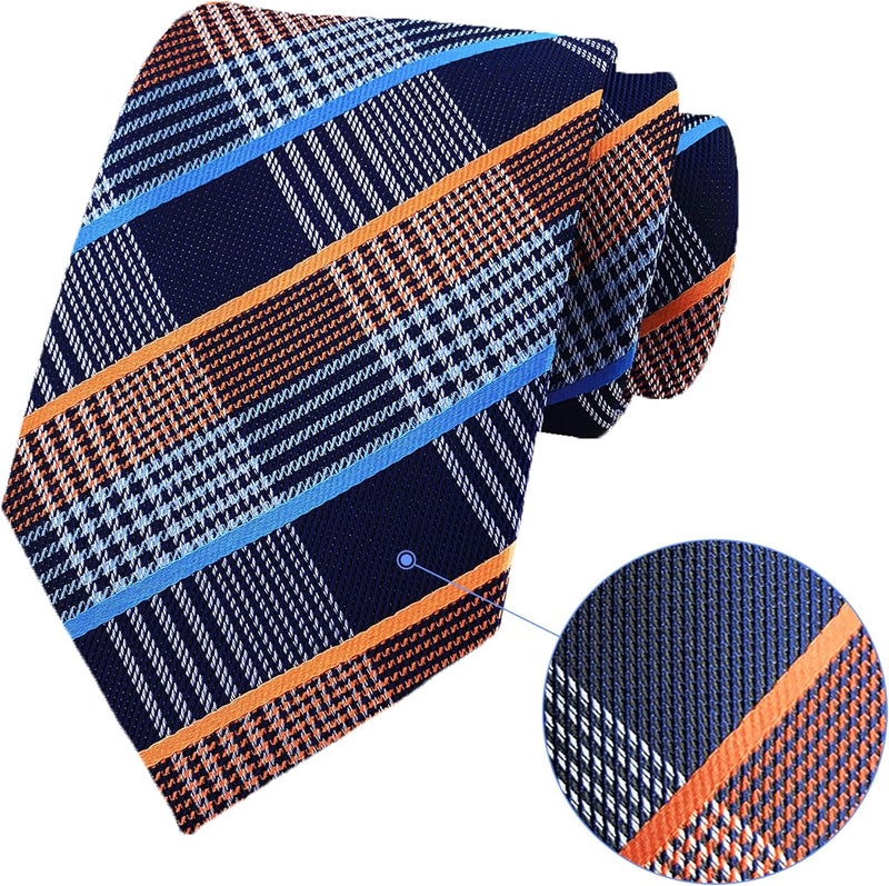 MENDENG Store Men's Classic Necktie Jacquard Woven Ties for Men Formal Business Ties Wedding Party Groomsmen Black Tie - Image 4