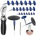 Anglekai 243PCS Tire Patch Kit 24PCS Tire Repair Patch Plug Tool 3646 60 mm Patch Roller ToolRepair Buffing WheelHex Shank Drill Bit - Image 2