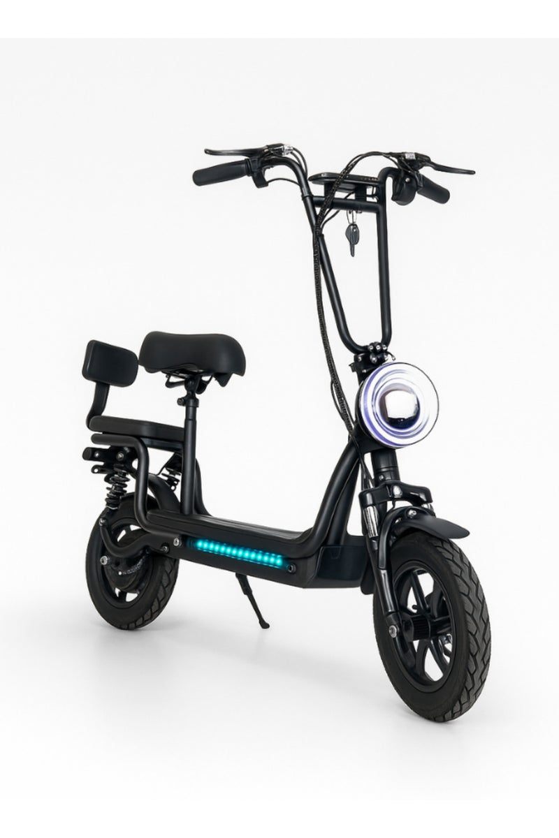 سكوتر كهربائي قابل للطي للبالغين - أسود - Image 5