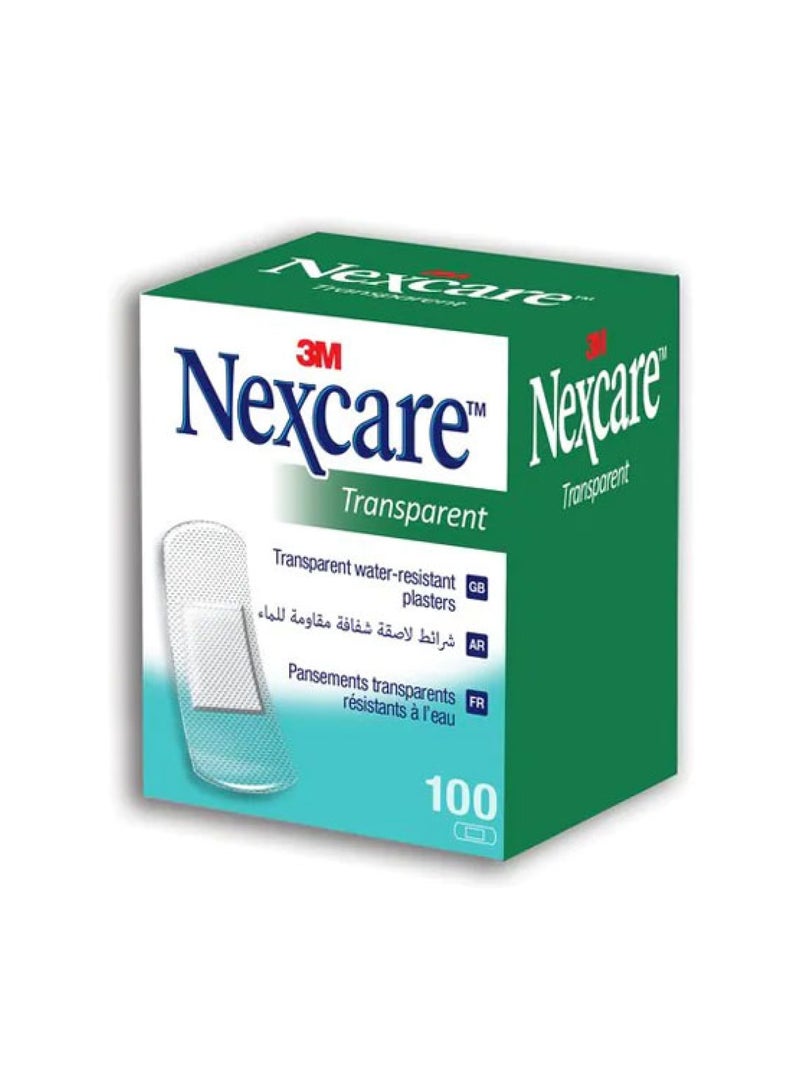 Transparent Bandages – One Size – 100 Bandages
