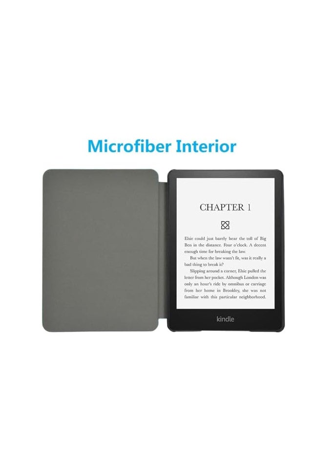 Generic - EcoSystem Slimshell Case Cover for All-New Kindle Paperwhite (11th Generation-2021, 6.8 inch) or Kindle Paperwhite Signature Edition, Smart Shell Cover with Auto Sleep/Wake, (Books) - Image 1