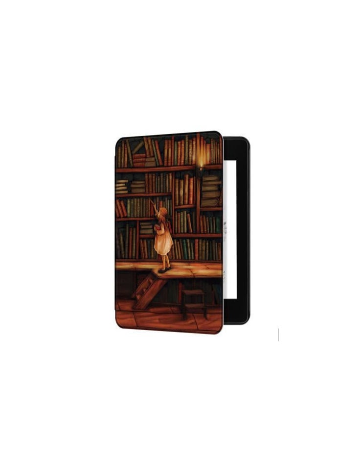 Generic - EcoSystem Slimshell Case Cover for All-New Kindle Paperwhite (11th Generation-2021, 6.8 inch) or Kindle Paperwhite Signature Edition, Smart Shell Cover with Auto Sleep/Wake, (Books) - Image 1