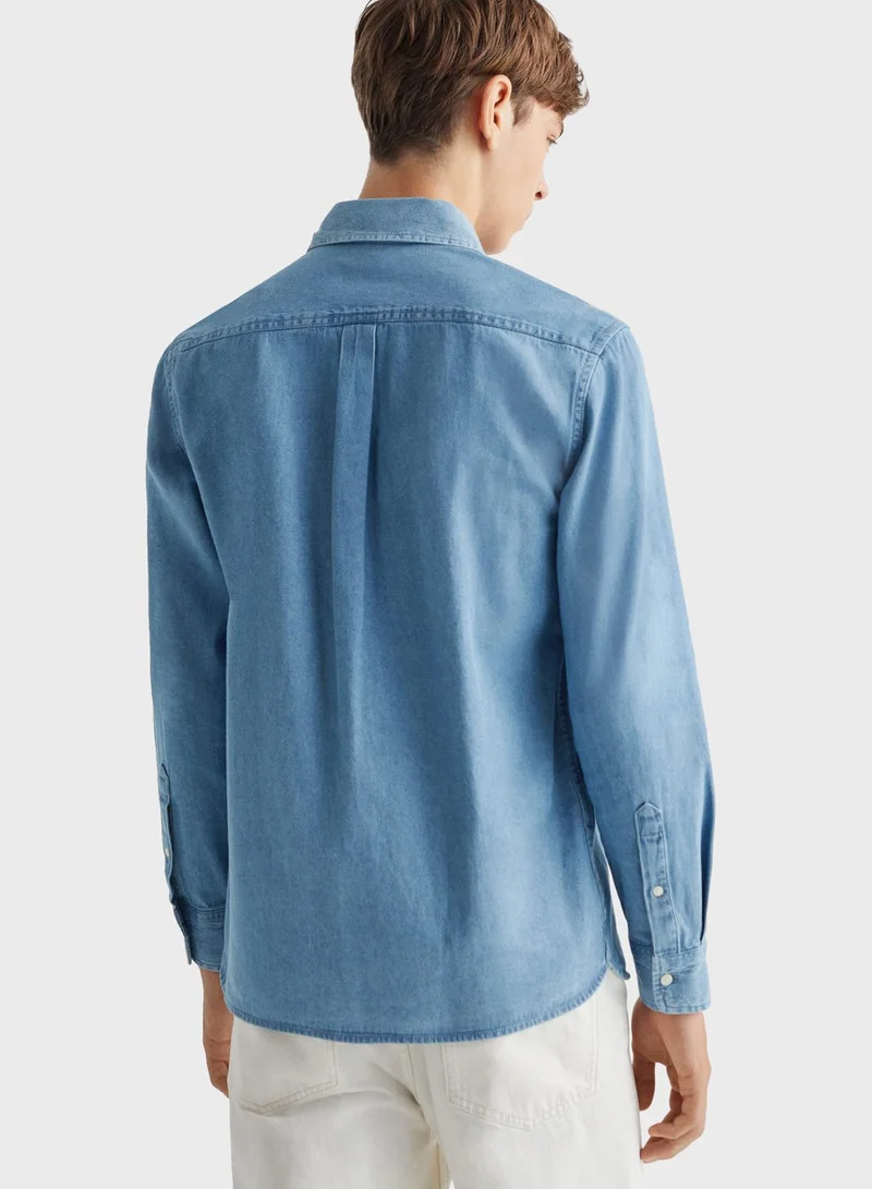 MANGO Youth Denim Shirt