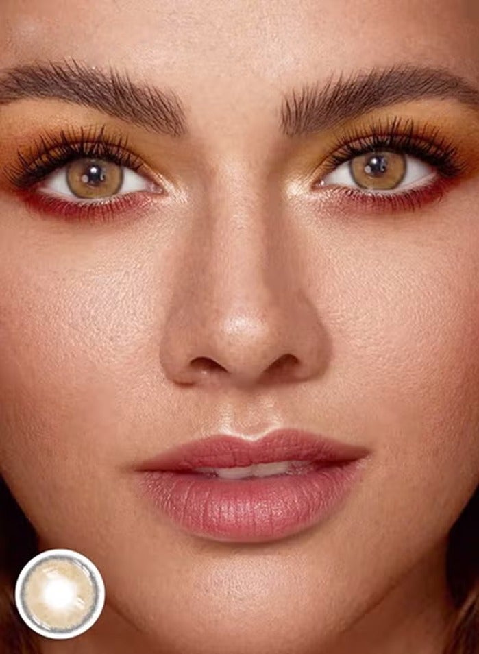 سيدة جديدة عدسات لاصقة ملونة بنية من فريش ليدي للاستخدام السنوي - Image 4